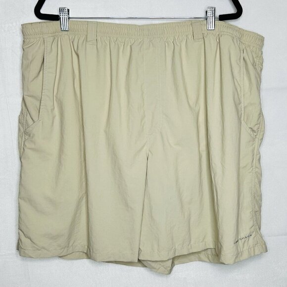 Columbia Other - Columbia PFG Shorts Swim Trunks Sz 3X (44x8) Omni Shade Mesh Lined Khaki